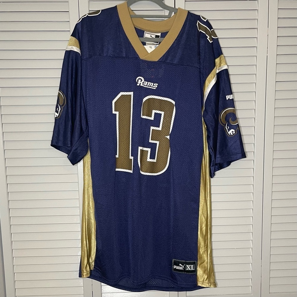 Vintage Puma St. Louis Rams #13 Kurt Warner Jersey NWT
